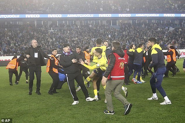 The post-match violence is the latest controversial incident in Turkish football this season