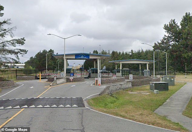 Martinez is affiliated with Fleet Readiness Center Northwest (FRCNW) in Oak Harbor, Washington and is part of Naval Air Station Whidbey Island.  The photo shows the basic entrance