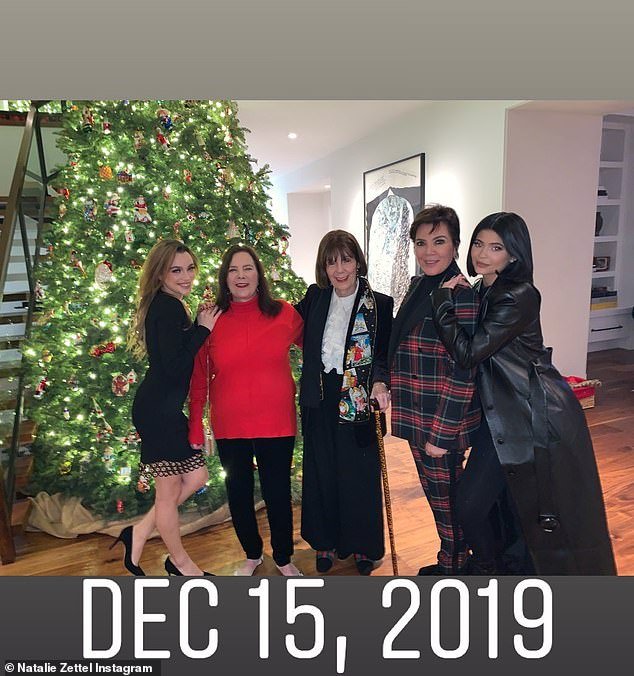 Kris reunited with Karen after a period of estrangement in 2019 - with their meeting shared in an Instagram story posted by Karen's daughter Natalie Zettel