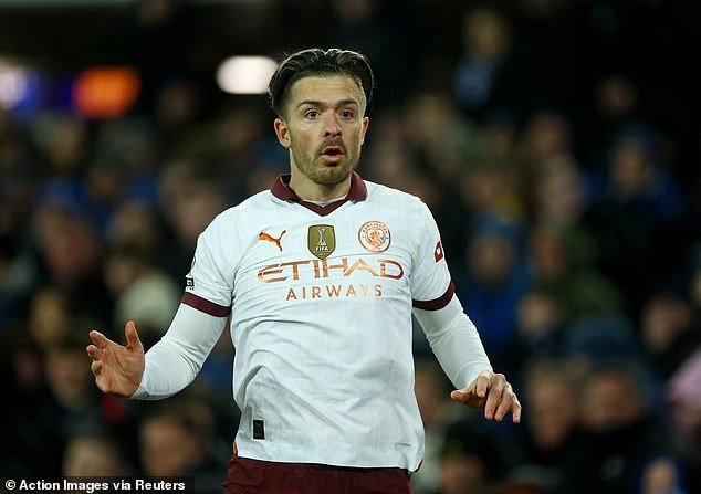 Grealish took a major step towards recovery from a groin injury last weekend, being named on the bench for Man City's FA Cup win against Newcastle