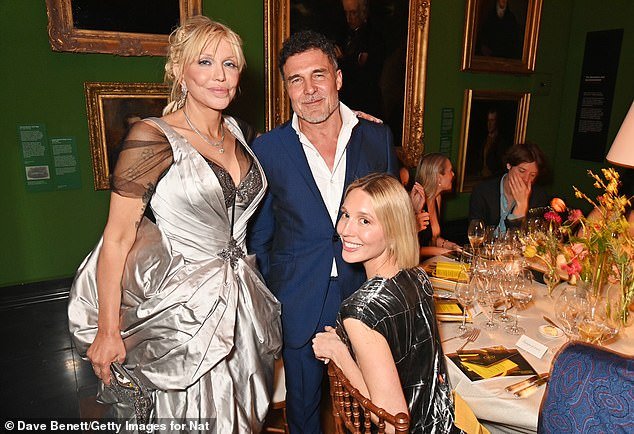 It was a performance in the influential rocker's hometown, as she has lived in London for several years, even though she has become famous in the US;  pictured with André Balazs and Princess Maria-Olympia of Greece and Denmark
