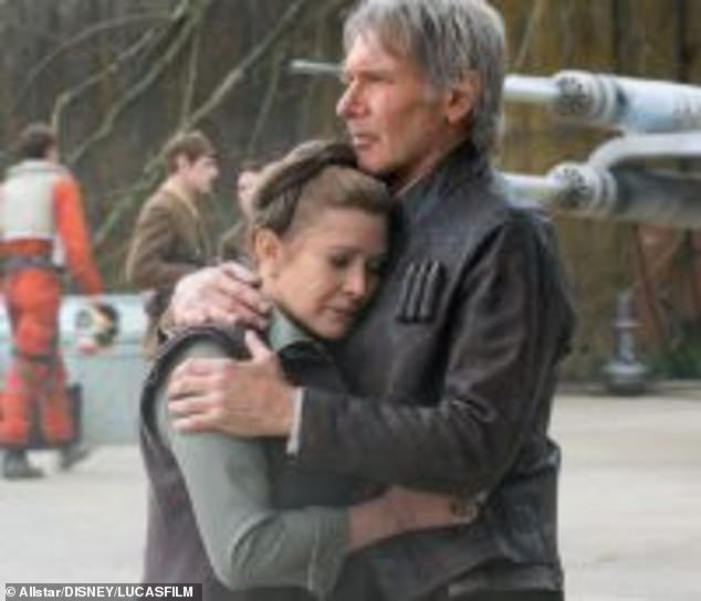 Harrison has been married to actress Calista Flockhart since 2010 and has never publicly commented on his affair with Carrie (pictured together)