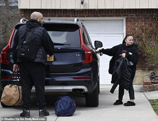 'We leave!'  she told DailyMail.com as she and her husband packed their car