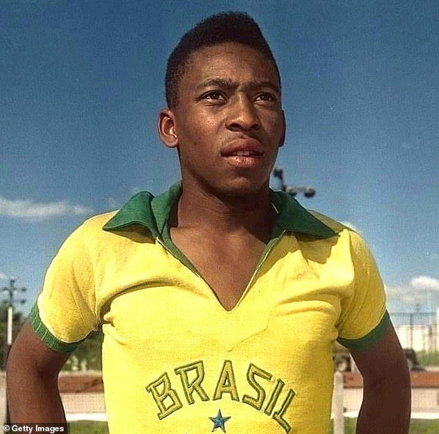 The kit was made iconic by the legendary Pele during the 1958, 1966 and 1970 World Cups