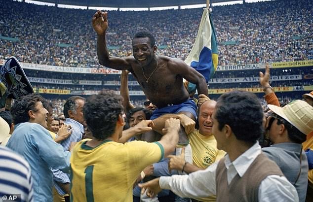 Pele inspired Brazil to their World Cup victory in 1970, when Brazil defeated Italy 4–1 in the final