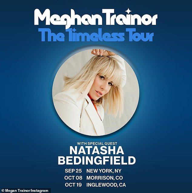 There are 24 stops on the tour with Natasha Bedingfield covering stops at Madison Square Garden in New York City, the Kia Forum in Los Angeles and Red Rocks Amphitheater in Morrison, Colorado