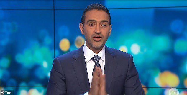 Waleed Aly, presenter of the Australian current affairs program 'The Project' on Channel 10, was at a loss for words