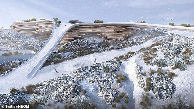 'Trojena', another ambitious project in NEOM, a ski resort in the middle of the desert