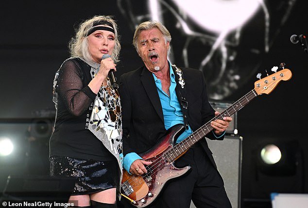 The hard rock concert has been forced to cancel its upcoming tour of shows just a month before it was set to begin.  Pictured: Debbie Harry and Glen Matlock of Blondie, who were in the lineup