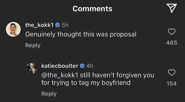 1711071412 814 Calm down were not engaged Katie Boulter celebrates four year anniversary