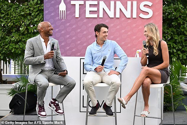 The pair were also featured in an interview with Taste of Tennis at the Miami Open