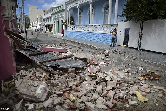 Earthquake damage in Ponce, Puerto Rico in 2020