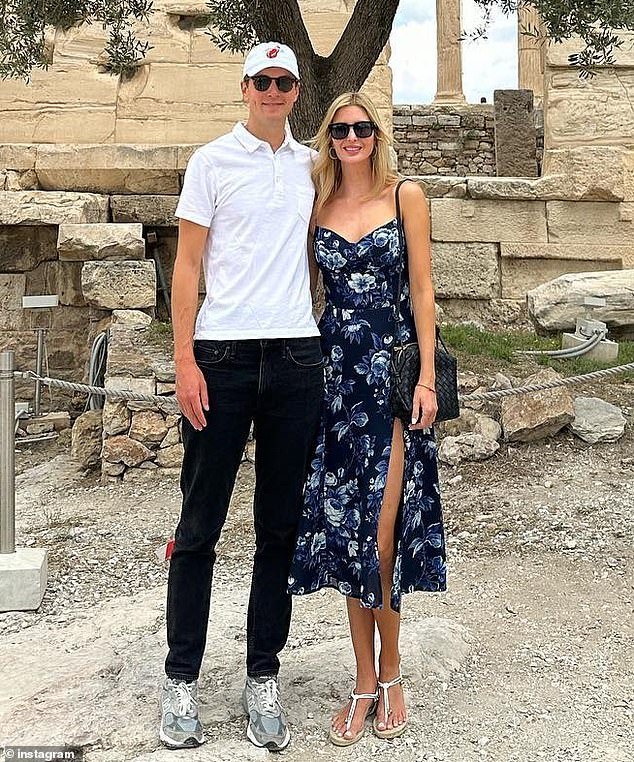 Ivanka has since been documenting her luxury getaways on her Instagram (she and Jared seen in Greece)