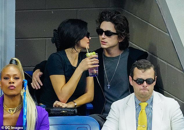 A week later, she packed on the PDA with boyfriend Timothee at the US Open;  pictured on September 10, 2023 during the US Open in New York City