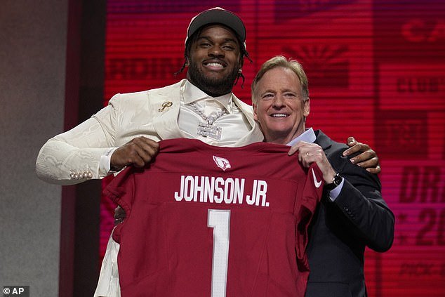 Johnson was drafted by the Cardinals with the sixth overall pick in the 2023 NFL Draft