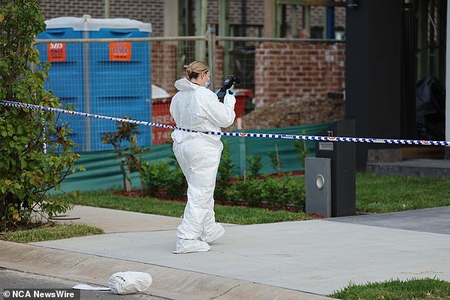Forensic detectives searched the home on Saturday and viewed CCTV footage from surrounding buildings