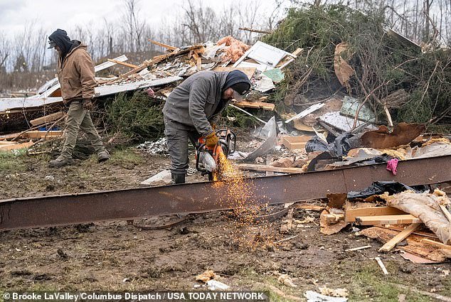 Three people were killed when a series of tornadoes ripped through Ohio on March 14