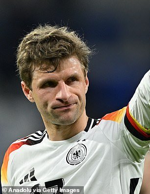 Germany felt comfortable and Thomas Müller came on for his 127th cap for the country