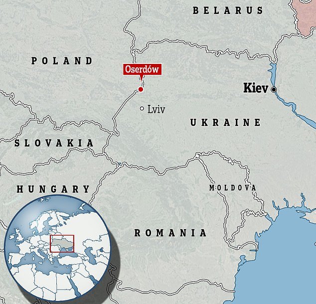 The Polish Armed Forces said in a statement: 'The object entered Polish space near the city of Oserdow (Lublin Voivodeship) and remained there for 39 seconds.  It was observed by military radar systems throughout the flight.