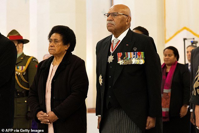 Fijian Prime Minister Sitiveni Rabuka (pictured) told 60 Minutes that the South Pacific could be destabilized by China's 'undue influence'