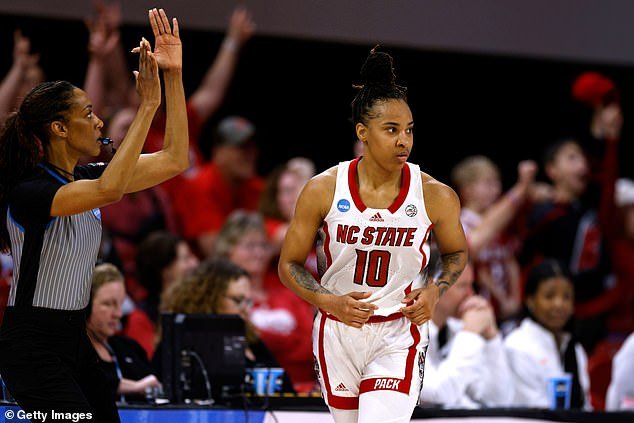Aziaha James scored each of her 19 points in the second half as NC State won 64-45