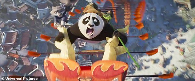 Kung-Fu Panda 4 fell out of first place after two weeks and took third place this weekend with 16.8 million