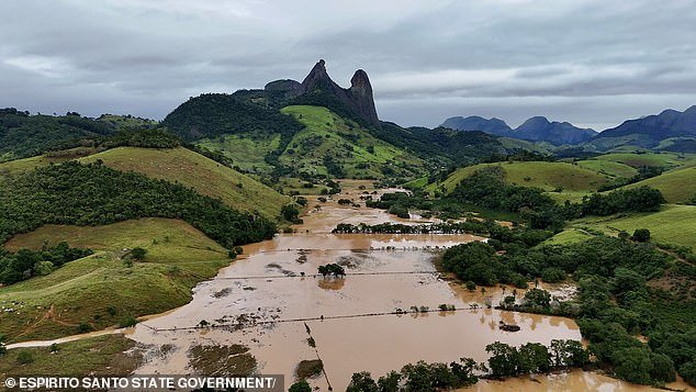 The rural town of Mimoso do Soul was hit hard by heavy rain this weekend, forcing 7,287 people to leave their homes.  At least 411 residents became homeless