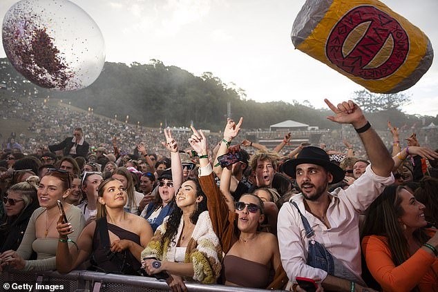 Organizers have confirmed that the star-studded event has been canceled 'due to unexpected events' and will not be rescheduled in 2024 (crowds are pictured at the 2023 festival)