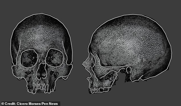 This is a scan of the skull believed to have belonged to Copernicus and from which the reconstruction was made