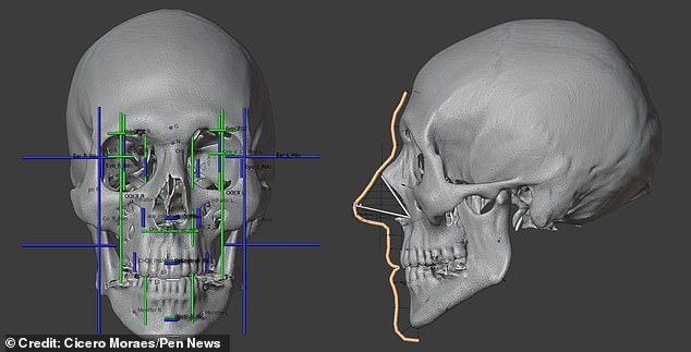 Because the skull was missing a jaw, study author Cicero Moraes first had to digitally reconstruct what it would have looked like based on the existing remains