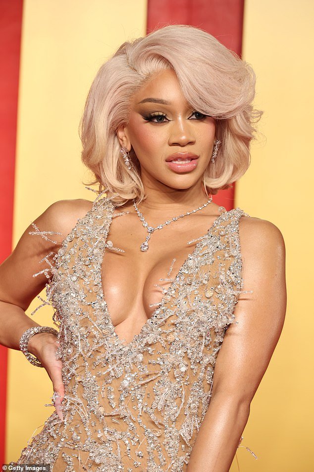 He previously dated rapper Saweetie (pictured) in 2016, before she shot to fame following the release of her single Icy Girl.