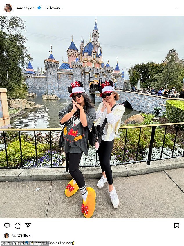 Sarah recently enjoyed a trip to Disneyland with her best friend Vanessa Hudgens, who announced her pregnancy on the Oscars red carpet in mid-March