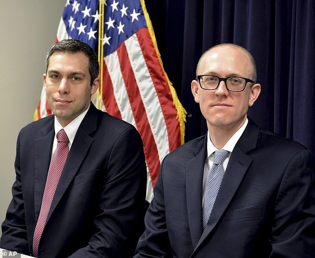 Special Counsel David Weiss and his deputies Leo Wise and Derek Hines (pictured) refuted all the claims with their own documents, portraying Hunter's attorneys as resorting to desperate and flawed legal arguments rather than standing before a jury