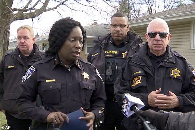 Rockford Police Chief Carla Redd speaks to the media after the stabbings