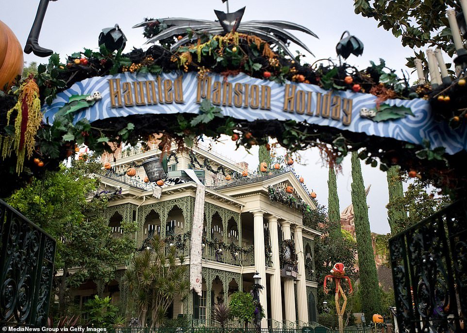 Pictured is Disney World's Haunted Mansion, which has many similarities to the Georgia version of it