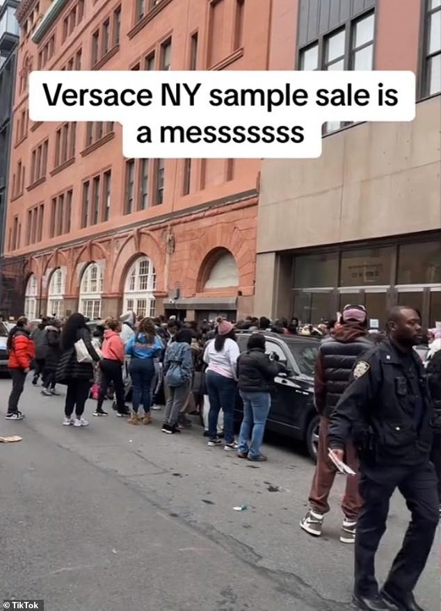 Another TikToker described the sample sale as 