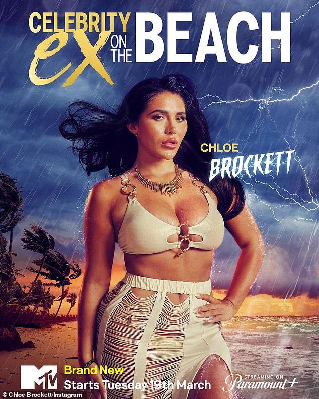 Chloe stars in the new season of the MTV show Ex on the Beach, which pits reality stars from America, Australia and Britain against their former partners in paradise, with disastrous consequences