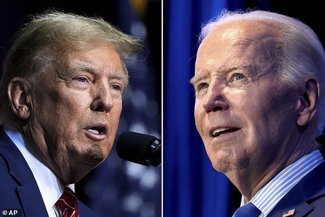 Results show Donald Trump maintaining his four-point lead over Joe Biden with just over seven months until the November 5 presidential election