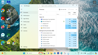A screenshot showing the newer Task Manager design