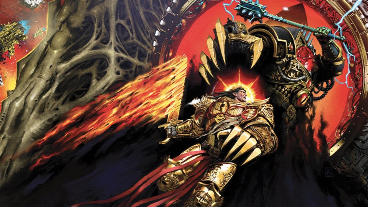 Cover art for The End and the Death Vol.  3, in which Horus and the emperor are engaged in a deadly battle.