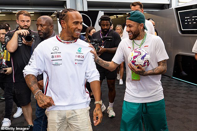 Lewis Hamilton (left) and Neymar (right) formed a friendship because of their interests in each other's cultures