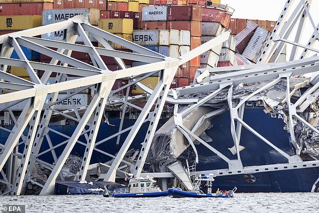 National Transport Safety Bureau investigators were back on board the stricken Dali container ship on Wednesday as two more bodies were recovered during the search for the construction workers killed when the ship collided on Tuesday.