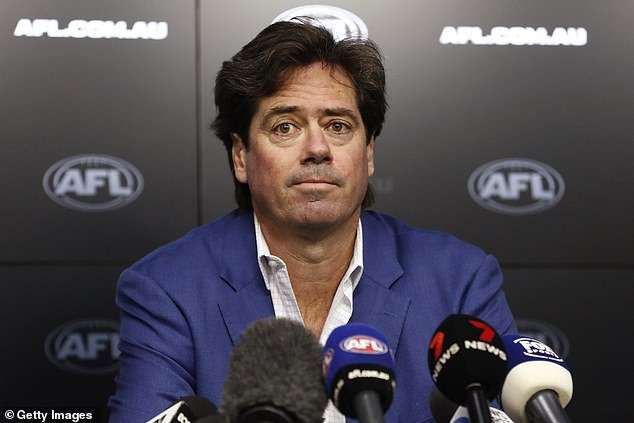 Glare believes executives like recently departed CEO Gillon McLachlan (pictured) should go because they led a system that 'encourages drug use'