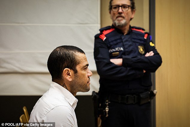 Alves was found guilty of rape and sentenced in February to four and a half years in Spanish prison