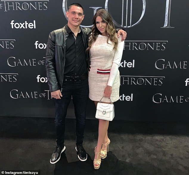 The Australian world champion is engaged to longtime partner Alexandra Constantine (pictured together) after they met at a boxing class in Sydney in 2016