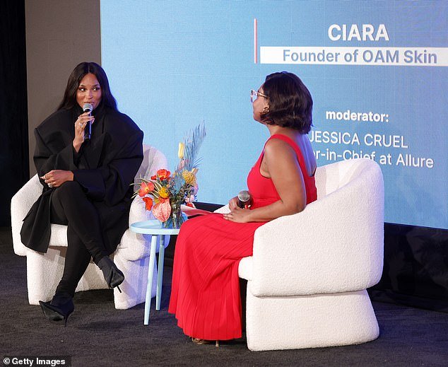 Ciara, who first jumped into the beauty game by launching OAM, which stands for “On a Mission,” with five products in September 2022, was a keynote speaker at Cruel