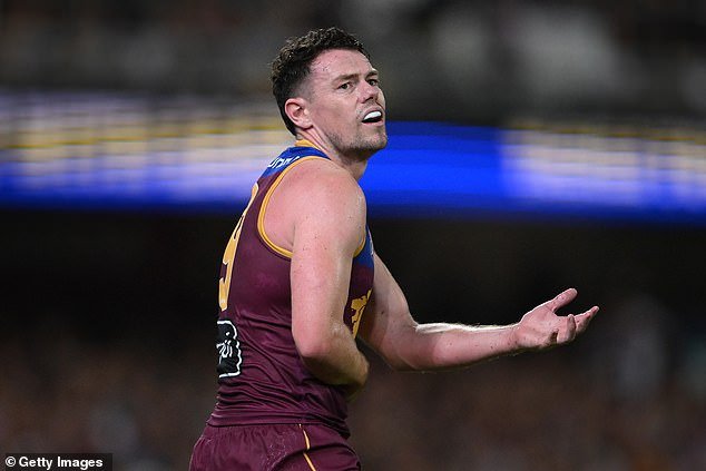 Lachie Neale (pictured on Thursday night) criticized his teammates for 'sh***ing' each other in an unusual outburst after their season-opening defeat to Carlton.  Daily Mail Australia does not suggest he is in any way involved in the reported fallout from the Vegas trip