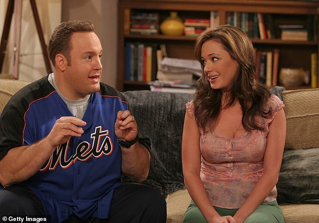 Leah played the role of Carrie Heffernan on the hit CBS sitcom, which lasted a total of nine seasons and ran from 1998 to 2007, and is shown in a 2005 still with Kevin James as Doug.