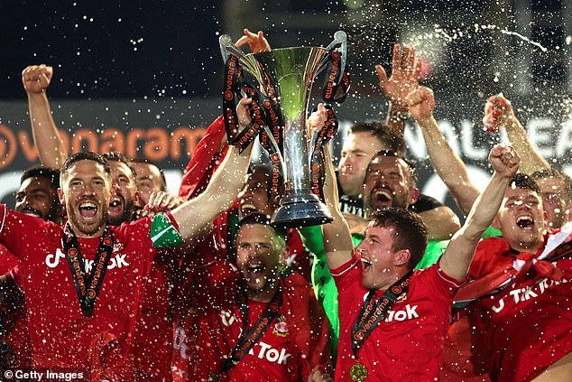 Wrexham were promoted to National League champions with a record number of points