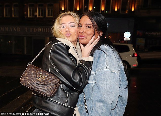 NEWCASTLE: Two friends posed for a photo in the street last night